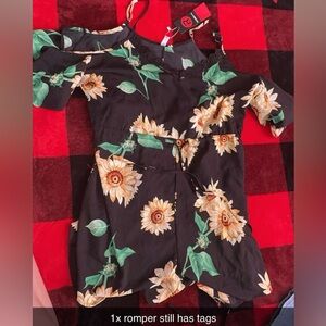 Shoulder exposed romper